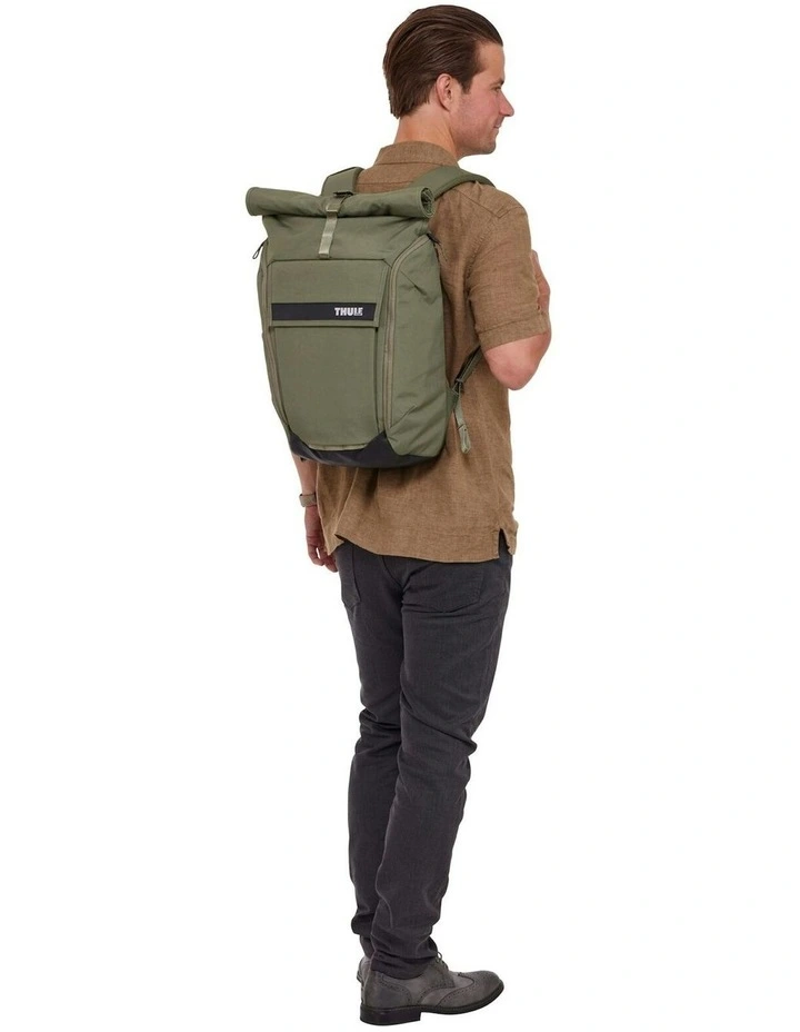 Paramount Rolltop Backpack Bag 24L in Green image 4