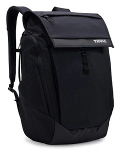 Paramount Water Resistant Backpack With Laptop Compartment in Black