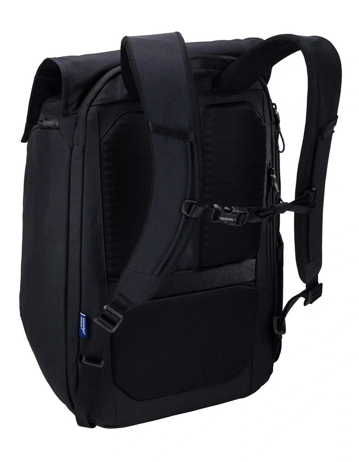 Paramount Water Resistant Backpack With Laptop Compartment in Black image 3
