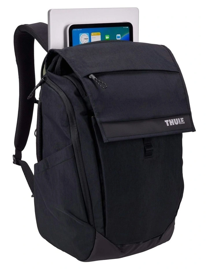 Paramount Water Resistant Backpack With Laptop Compartment in Black image 4