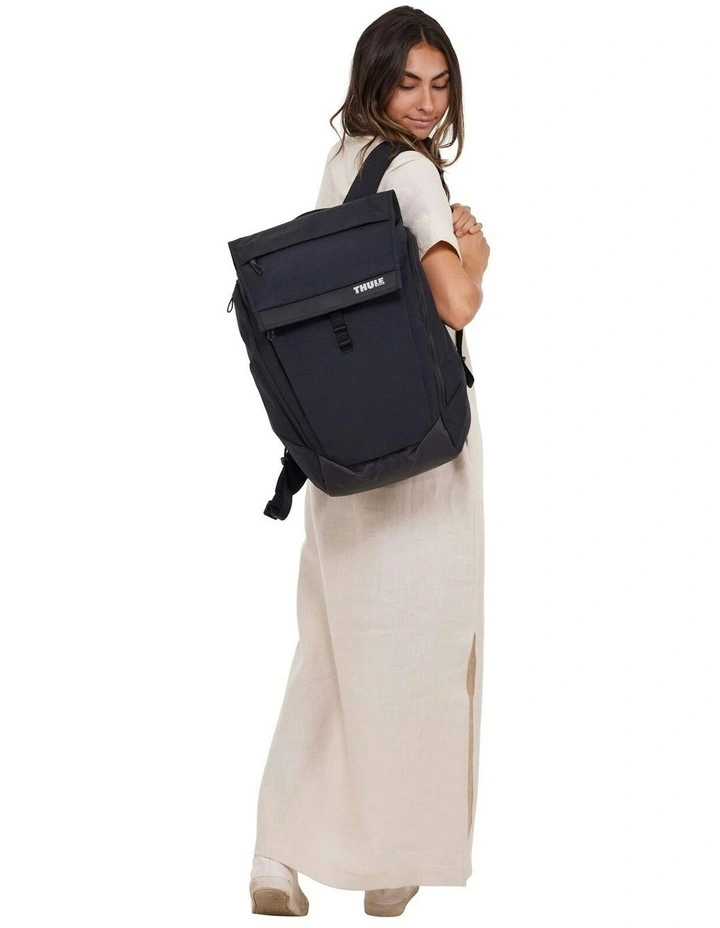 Paramount Water Resistant Backpack With Laptop Compartment in Black image 5