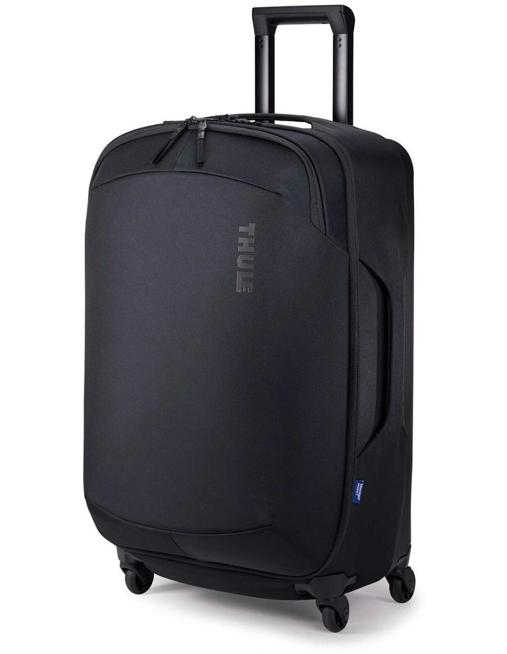 Subterra Checked Spinner Suitcase 4-Wheel Luggage Bag 65L in Black image 1