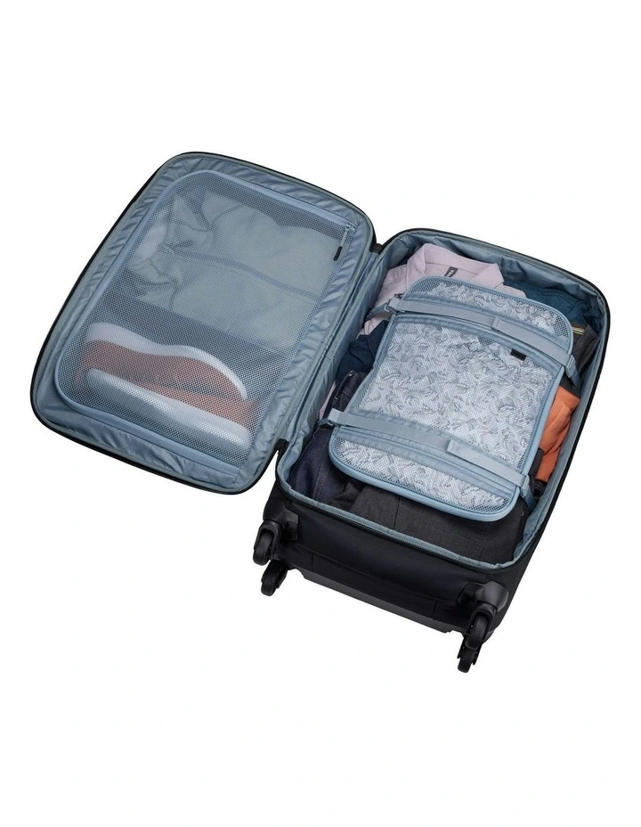 Subterra Checked Spinner Suitcase 4-Wheel Luggage Bag 65L in Black image 4
