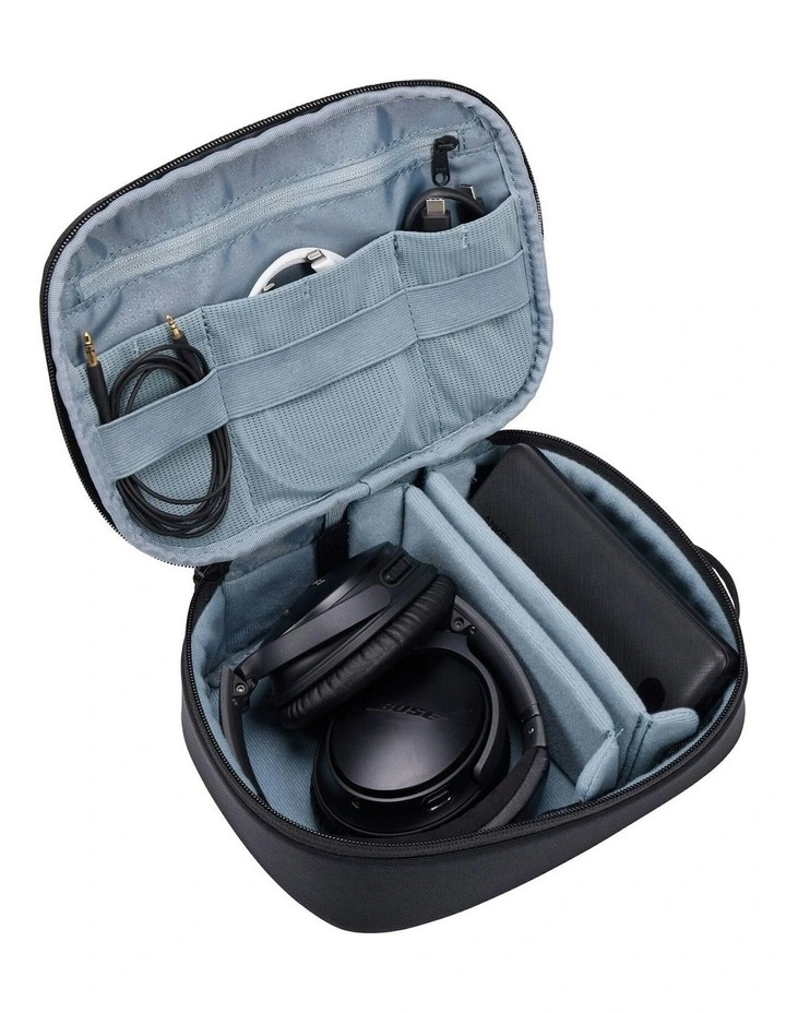 Subterra Powershuttle Tech Accessory Organizer Large Travel Case in Black image 2