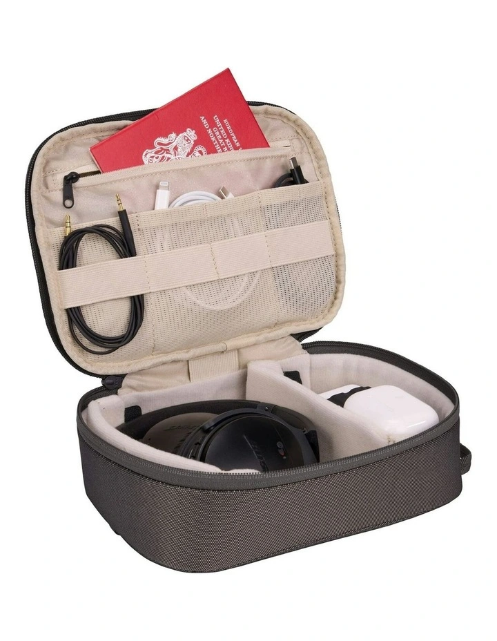 Subterra Powershuttle Tech Accessory Organizer Large Travel Case in Vetiver Gray image 5