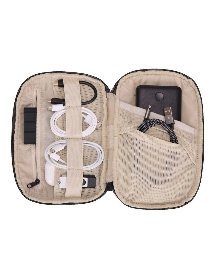 Subterra Powershuttle Pouch Tech Organiser Medium Travel Case in Vetiver Gray image 4