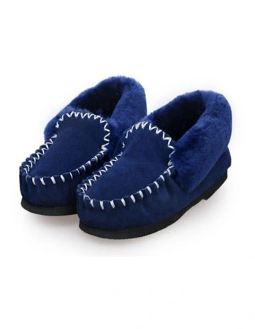 Merino Sheepskin Moccasins Slippers UGG in Blue