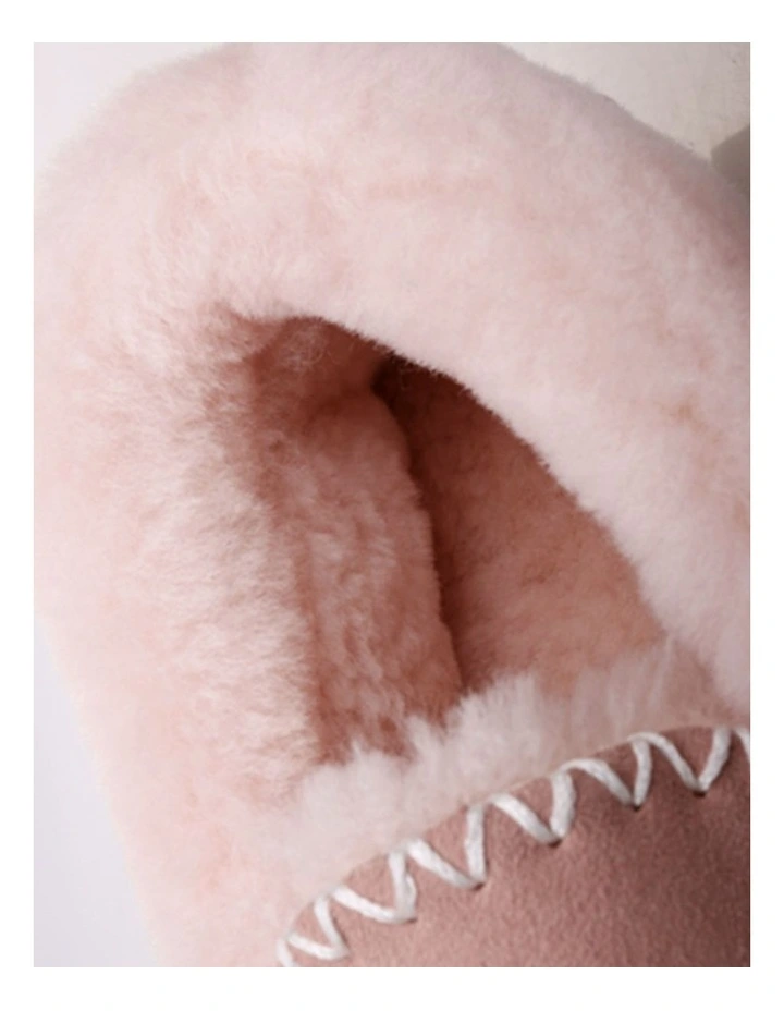 Australian Merino Sheepskin Moccasins Slippers UGG in Light Pink image 2