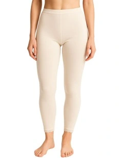 Merino Wool Blend Long John Janes Thermal Pant in Beige