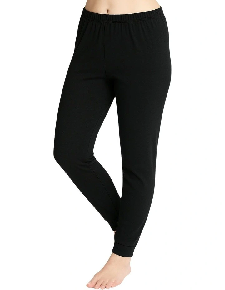 Thermal Cotton Pant in Black image 1