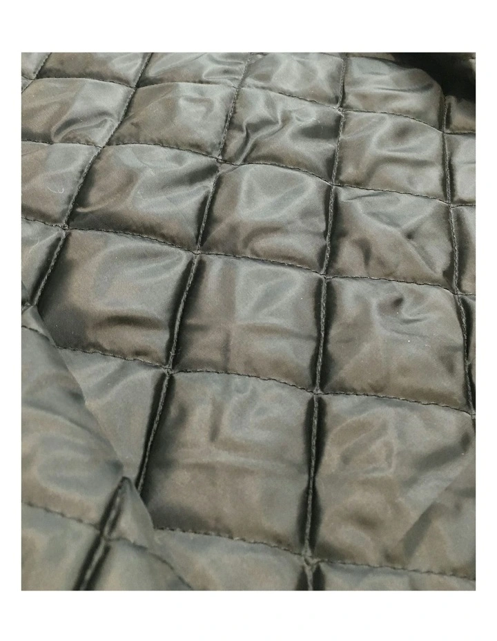 Quilted Flannelette Shirt Jacket in Blue image 4