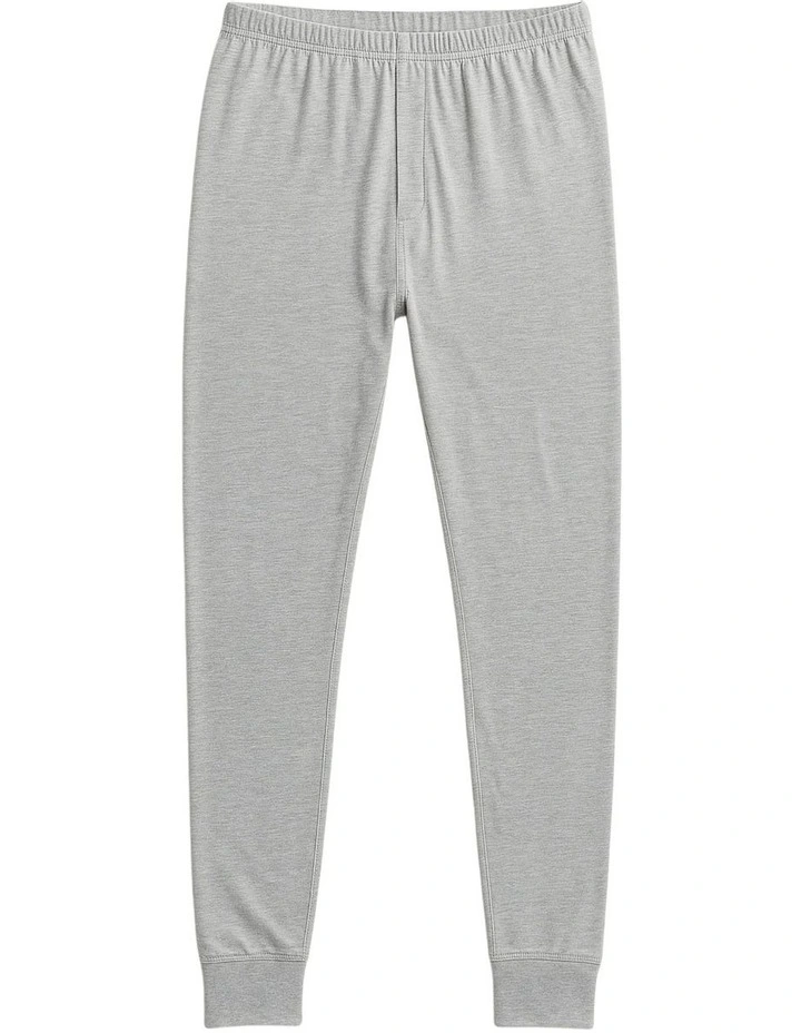 Cotton Long John Thermal Pant in Grey image 2