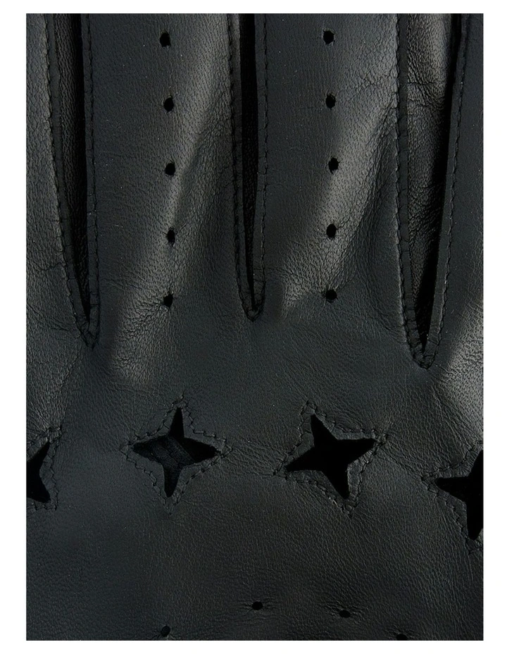 The Suited Racer Touchscreen Leather Driving Gloves in Black image 3