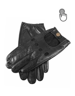 Silverstone Touchscreen Driving Gloves in Black