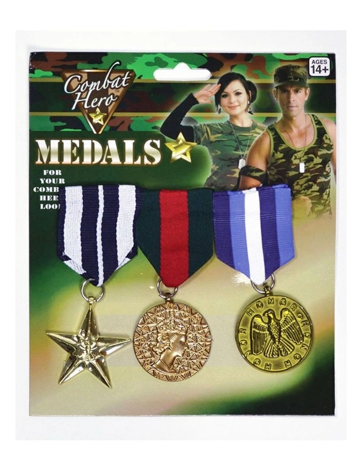 Army Solider Replica Medals 3 Pack image 2