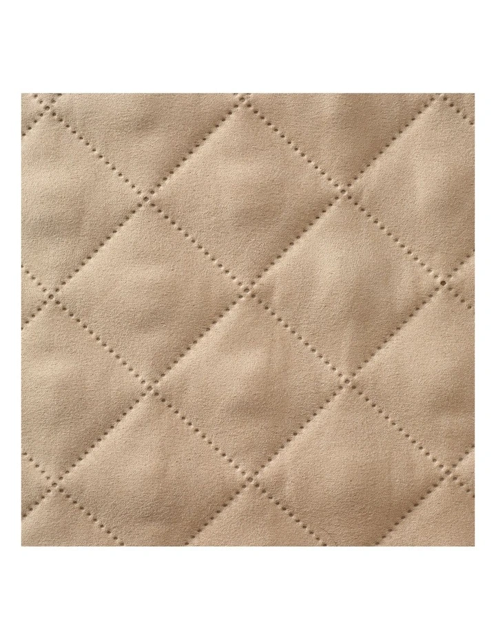 Cozy Quilted Sofa Cover for Chairs in Oat image 4
