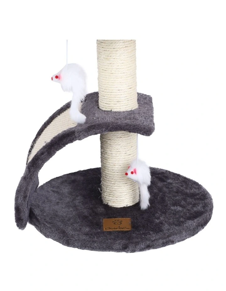 Lite Cat Tree With Scratching Post in Charcoal image 5
