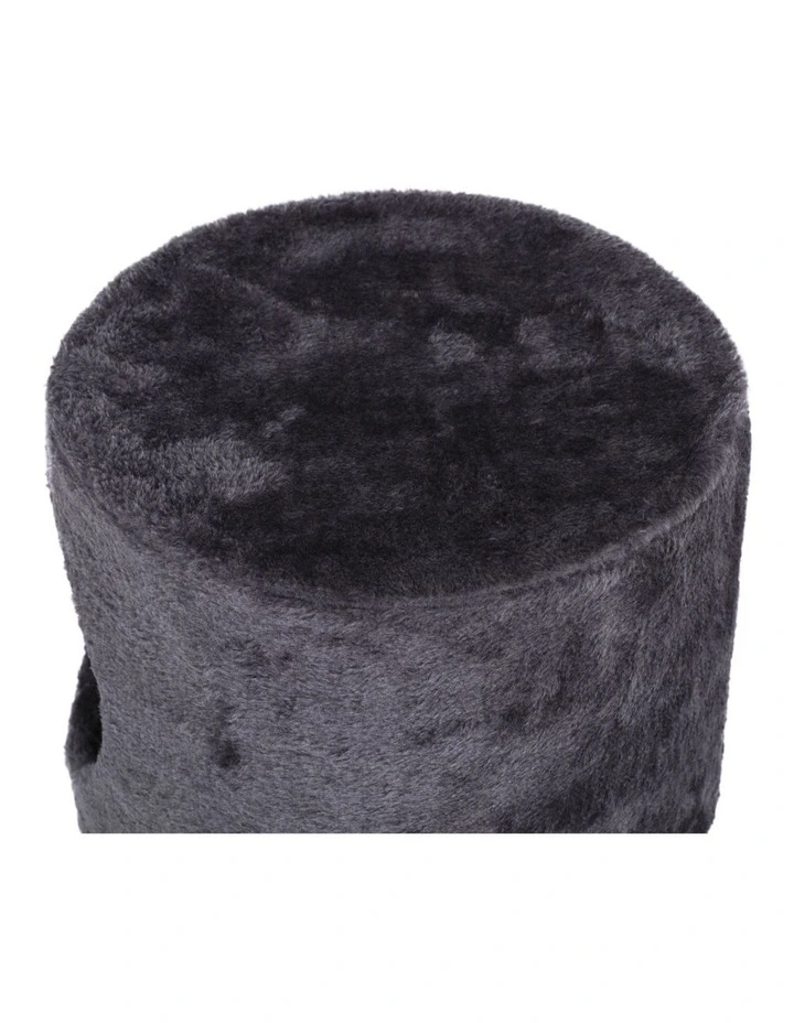 Lite Cat Tree Cubby With Scratching Post 30x30x52cm in Charcoal image 4