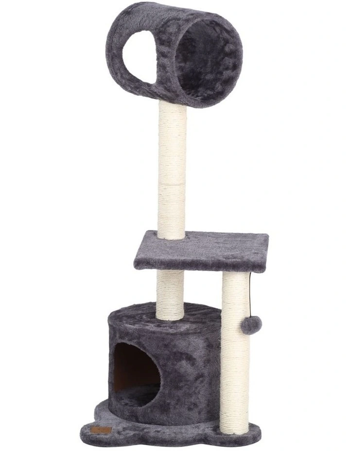 Lite High Cat Tree With Scratching Post 44x40x102.5cm in Charcoal image 1