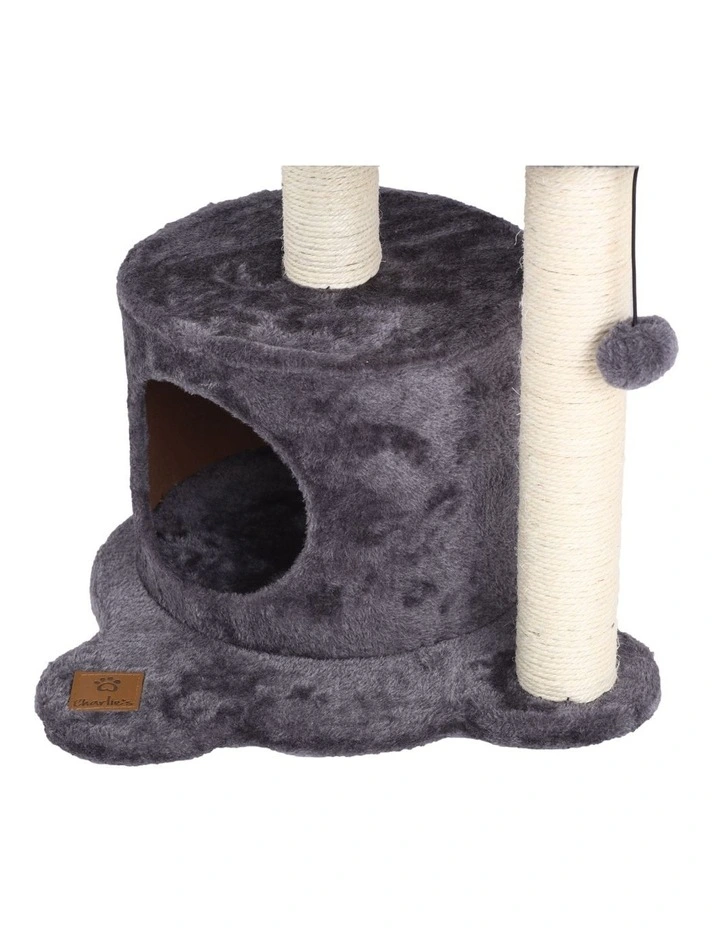 Lite High Cat Tree With Scratching Post 44x40x102.5cm in Charcoal image 4