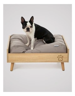 Scandi Elevated Bed 6448.825.4cm in Natural/Grey