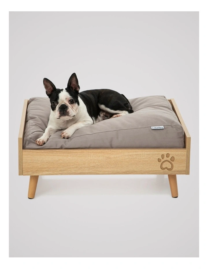 Scandi Elevated Bed 6448.825.4cm in Natural/Grey image 2