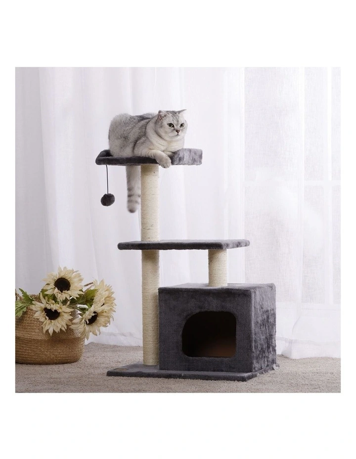 Cat Tree Square Scratching Post Whisker City® Square Perch