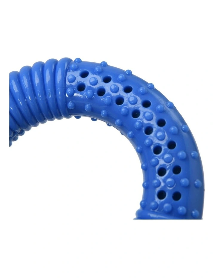 Thirst-Quencher Donut Dog Toy 10.5cm in Blue image 4