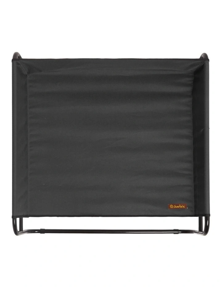 High Walled Outdoor Trampoline Dog Bed in Black image 6