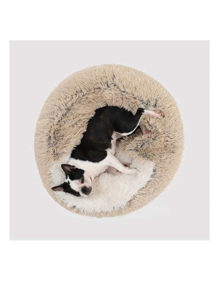 Hooded Snookie Dog Bed in Cream image 5