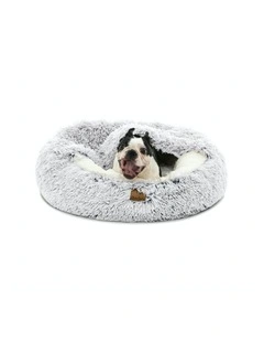 Hooded Snookie Dog Bed in White