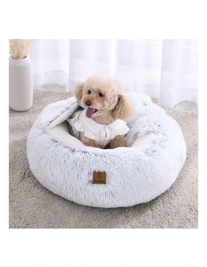 Hooded Snookie Dog Bed in White image 5