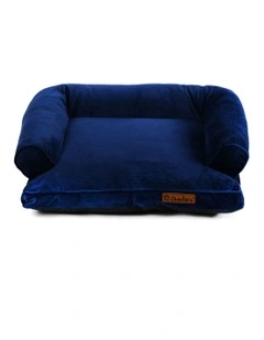 Corduroy Dog Sofa Bed in Navy