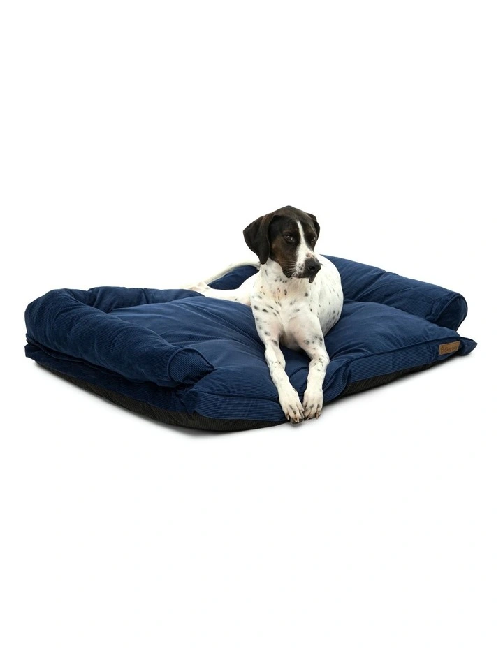 Corduroy Dog Sofa Bed in Navy image 7