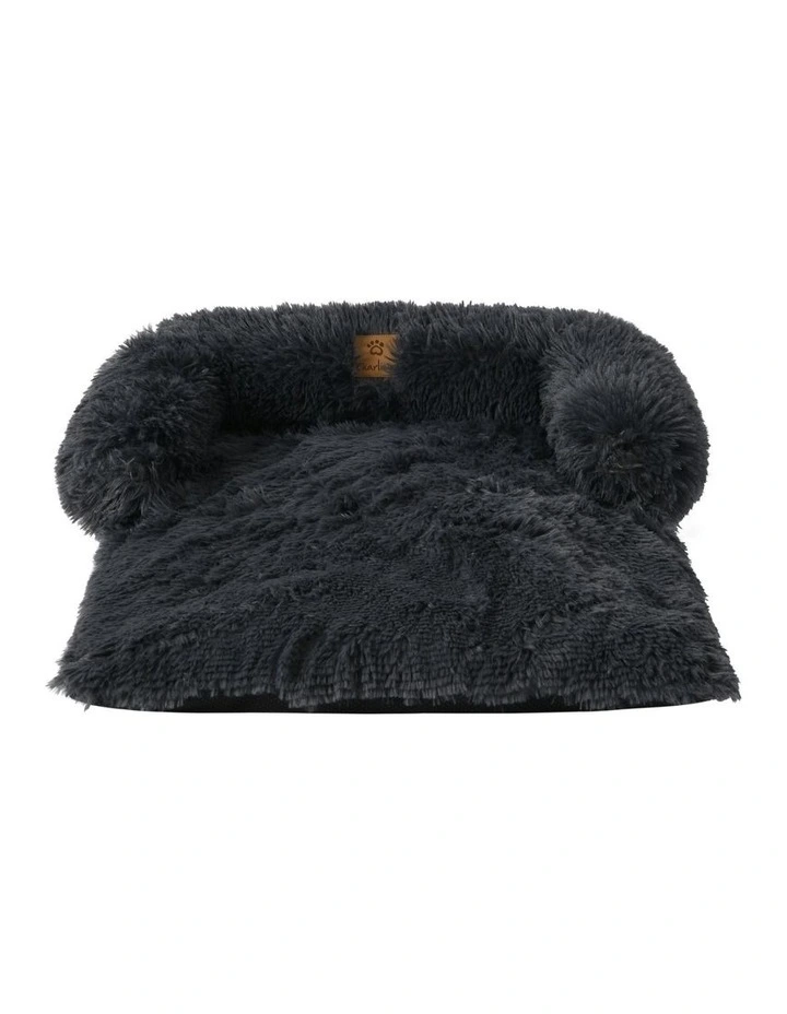 Sofa Protector Calming Dog Bed in Charcoal image 1