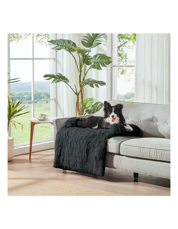 Sofa Protector Calming Dog Bed in Charcoal image 2