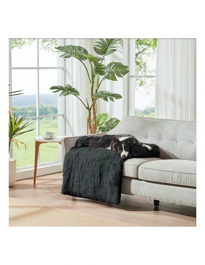 Sofa Protector Calming Dog Bed in Charcoal image 3