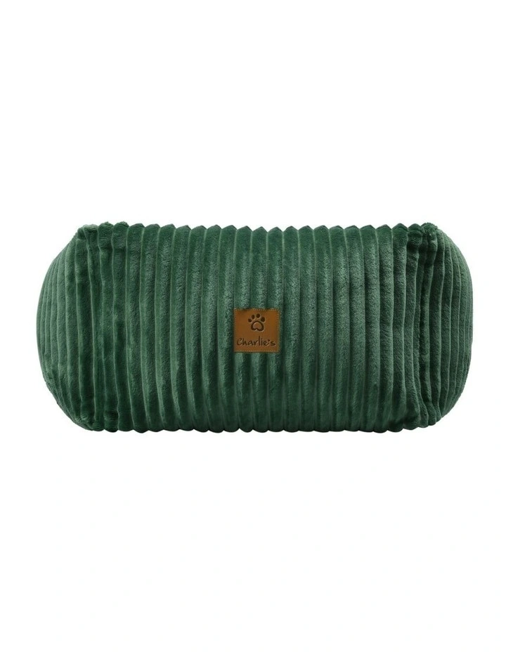 Ascher Plush Corduroy Square Dog Bed in Eden Green image 3