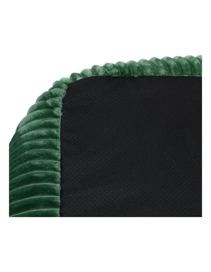 Ascher Plush Corduroy Square Dog Bed in Eden Green image 6