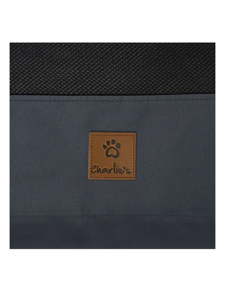 Elevated Trampoline Bolster Sofa Dog Bed in Grey image 6