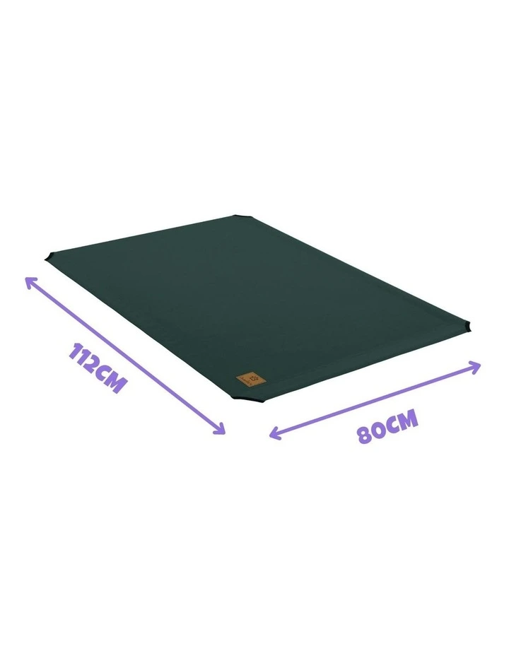 Replaceable Cover for Elevated Trampoline Hammock Dog Bed in Green image 4