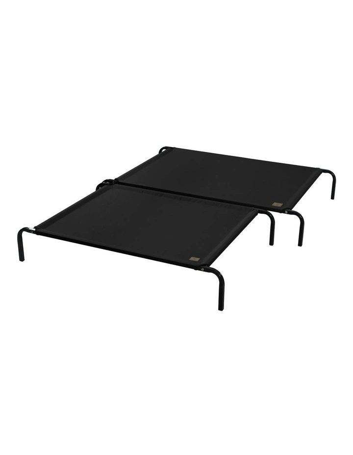 Elevated Trampoline Hammock Pet Bed in Black image 6