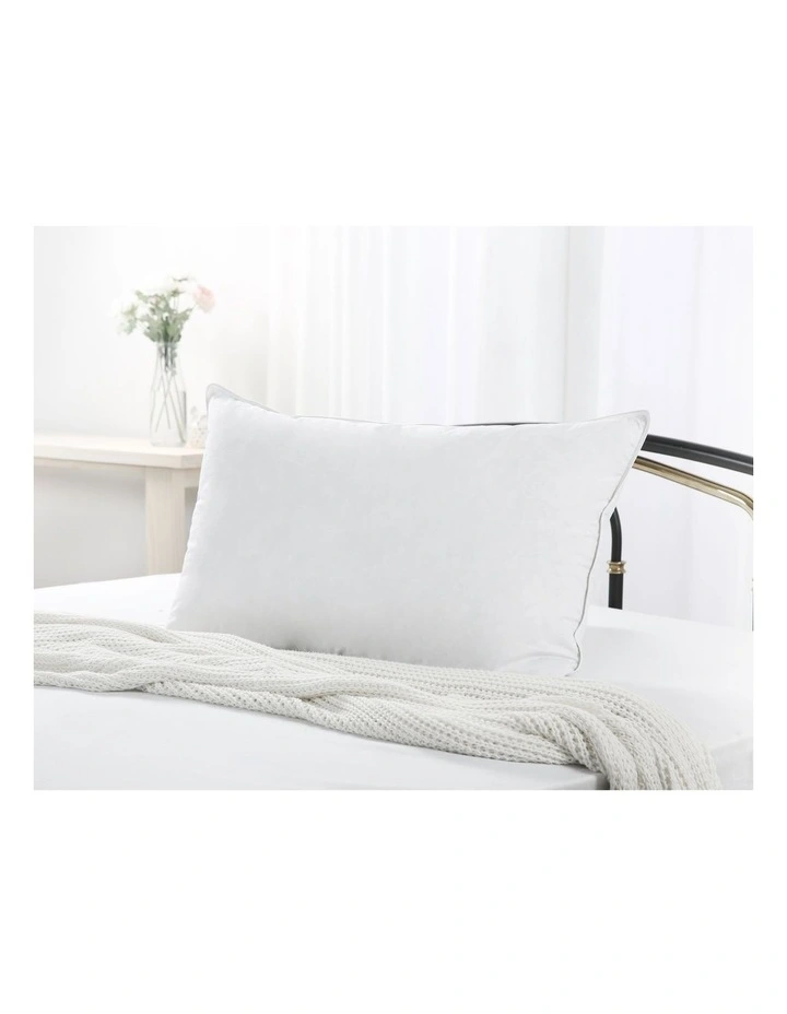 Duck feather and Down Pillow 48 x 73 cm in White image 2
