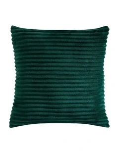 Embossed Teddy Fleece Cushion 45x45cm in Emerald