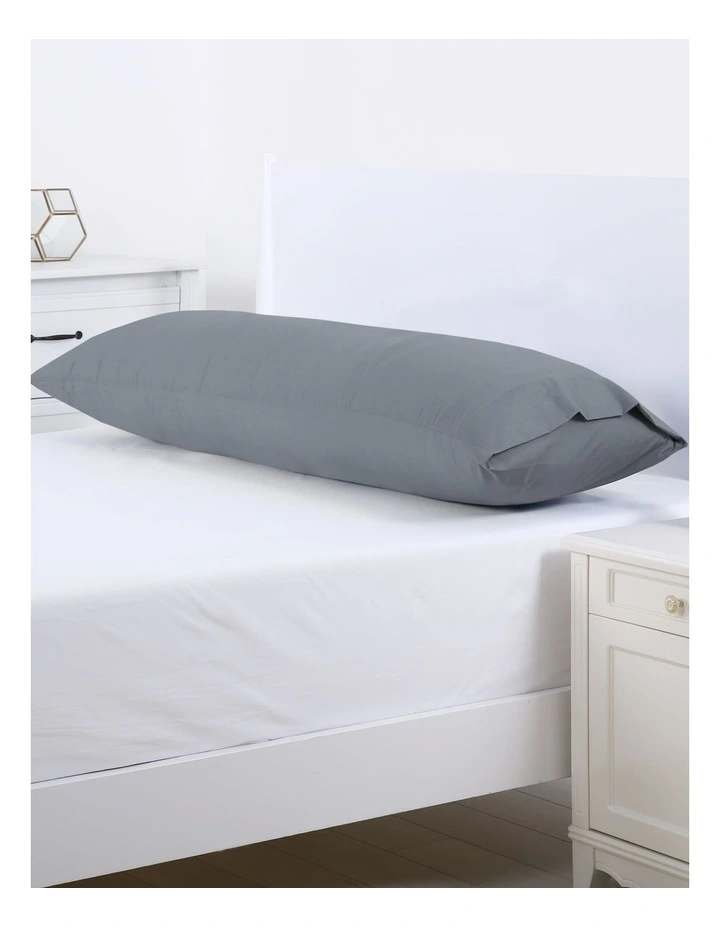 250TC Plain Dyed Body Pillowcase 48x150cm in Vapour image 1