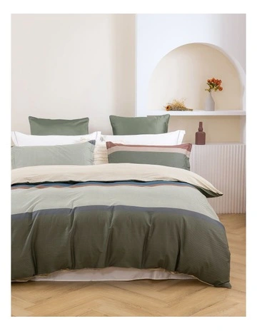Cotton Reversible Quilt Cover Set in Canyon