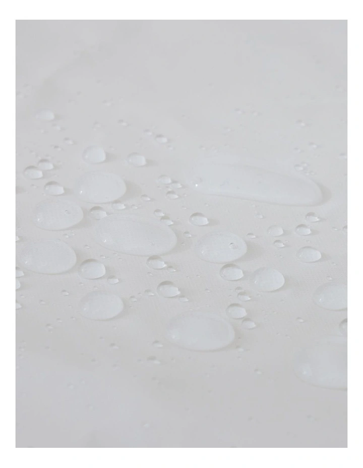 Bamboo Cotton Jersey Cot Waterproof Mattress Protector in White image 7