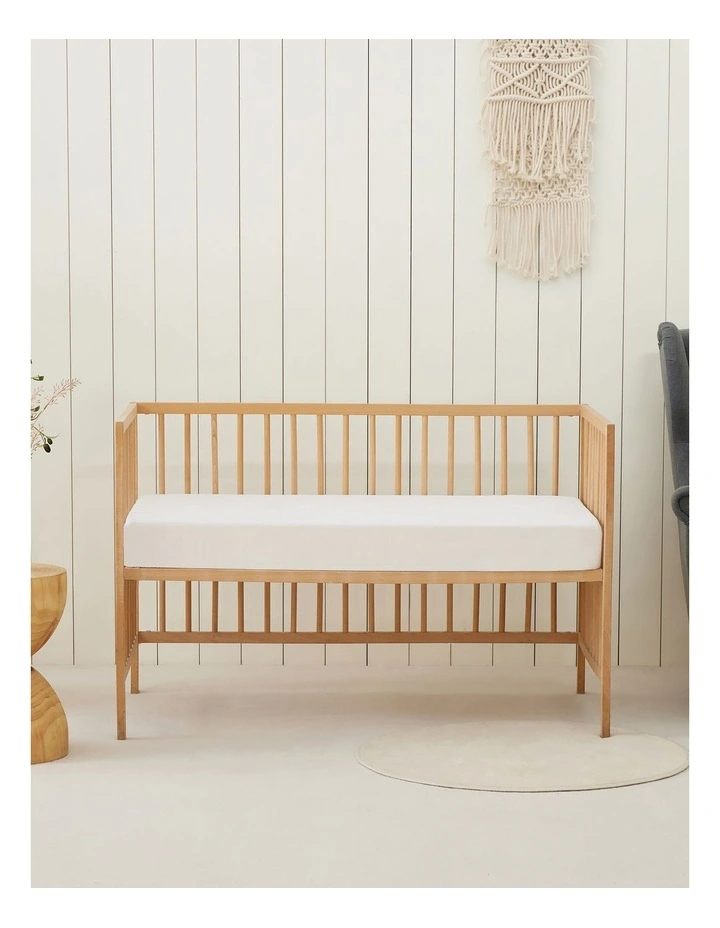 Bamboo Terry Cot Waterproof Mattress Protector Standard in White image 1