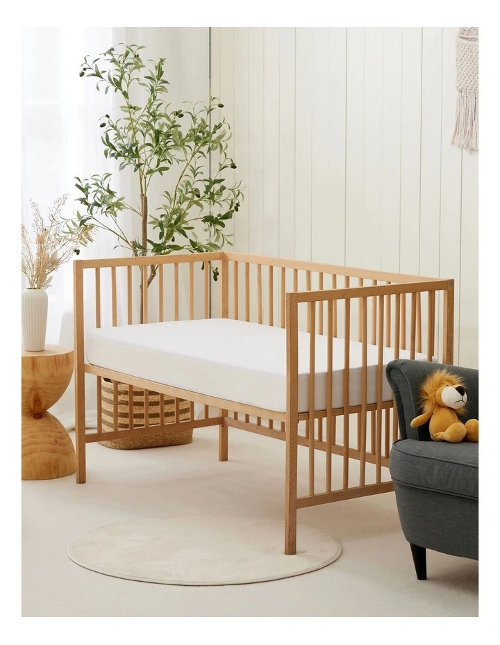 Bamboo Terry Cot Waterproof Mattress Protector Standard in White image 3