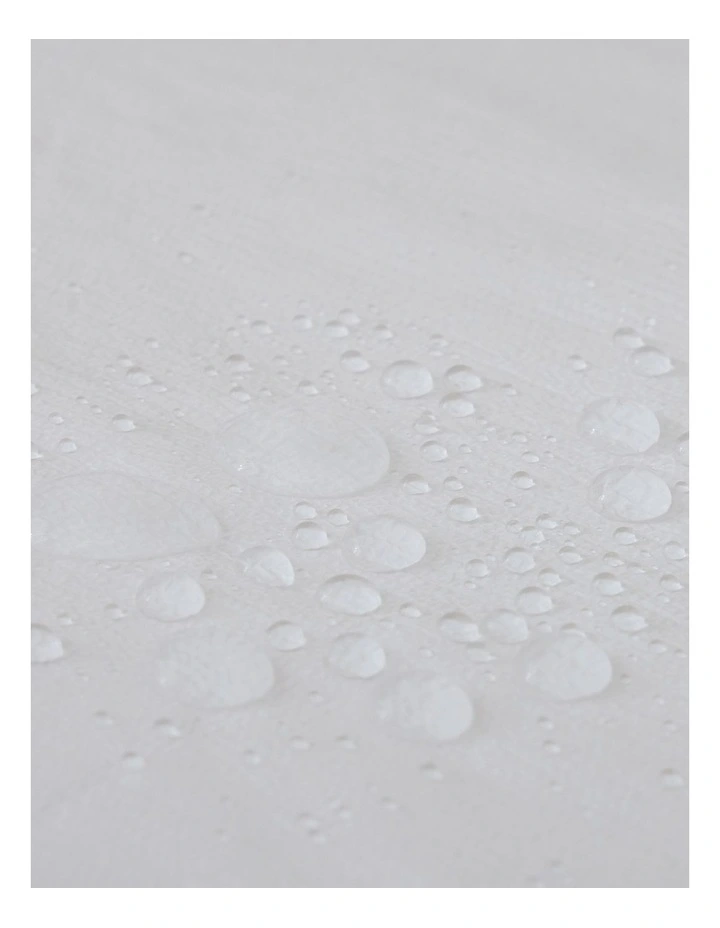 Bamboo Terry Cot Waterproof Mattress Protector Standard in White image 6